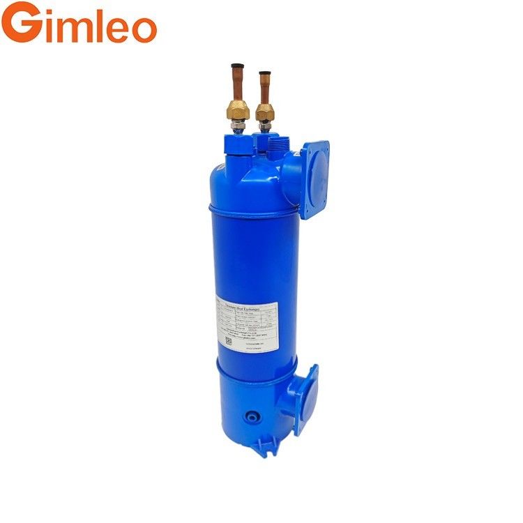 3HP Swimming Pool Heat Exchangers MHTA-3 With PVC Shell / 9.52mm Refrigerant Outlet