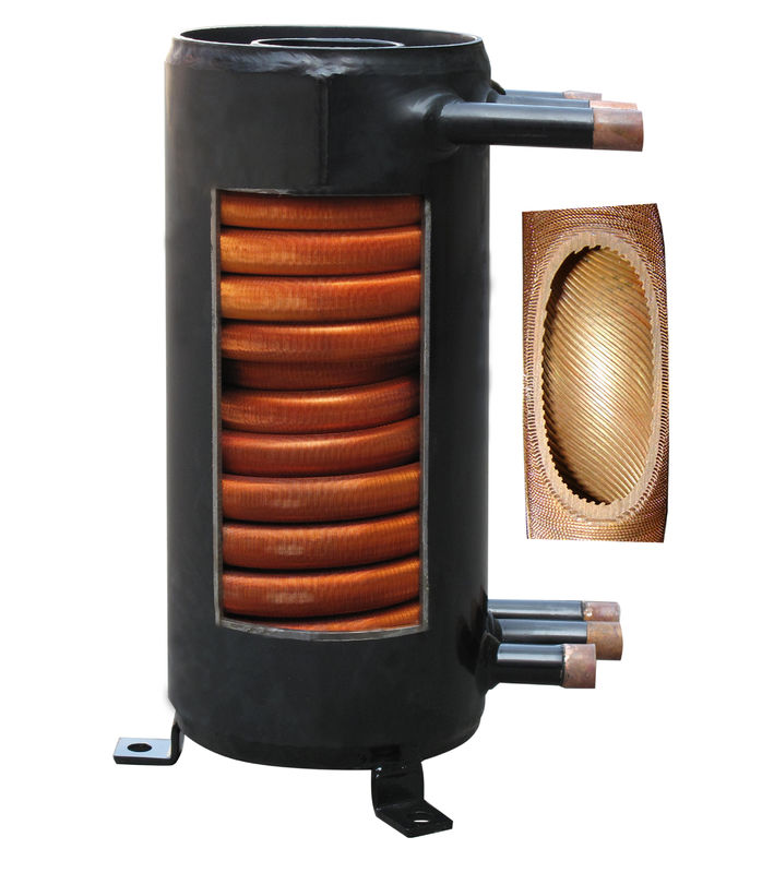 Copper T2 / TP2 Tube In Shell Heat Exchanger GAH05-CMF With 10kw Cooling Capacity