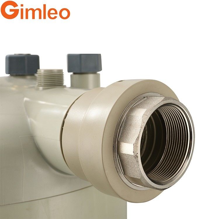 High Temperature PPR Shell Titanium Heat Exchanger HTS-5 Type A for Steam Room Heater