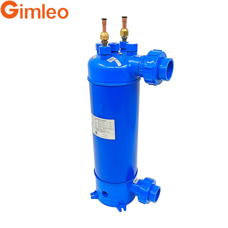 Titanium Heat Exchanger MHTA-7 Screwed Titanium Tube Heat Exchanger 23KW For Swimming Pool