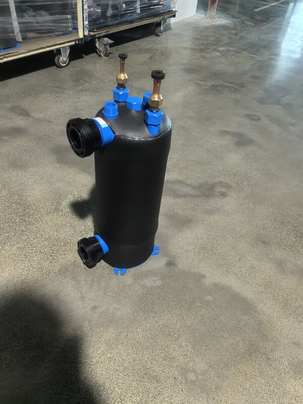 2 Inch Water Connection Titanium Refrigeration Heat Exchanger ETA-5 Ensuring Outlet Temp 7C for Industrial Cooling