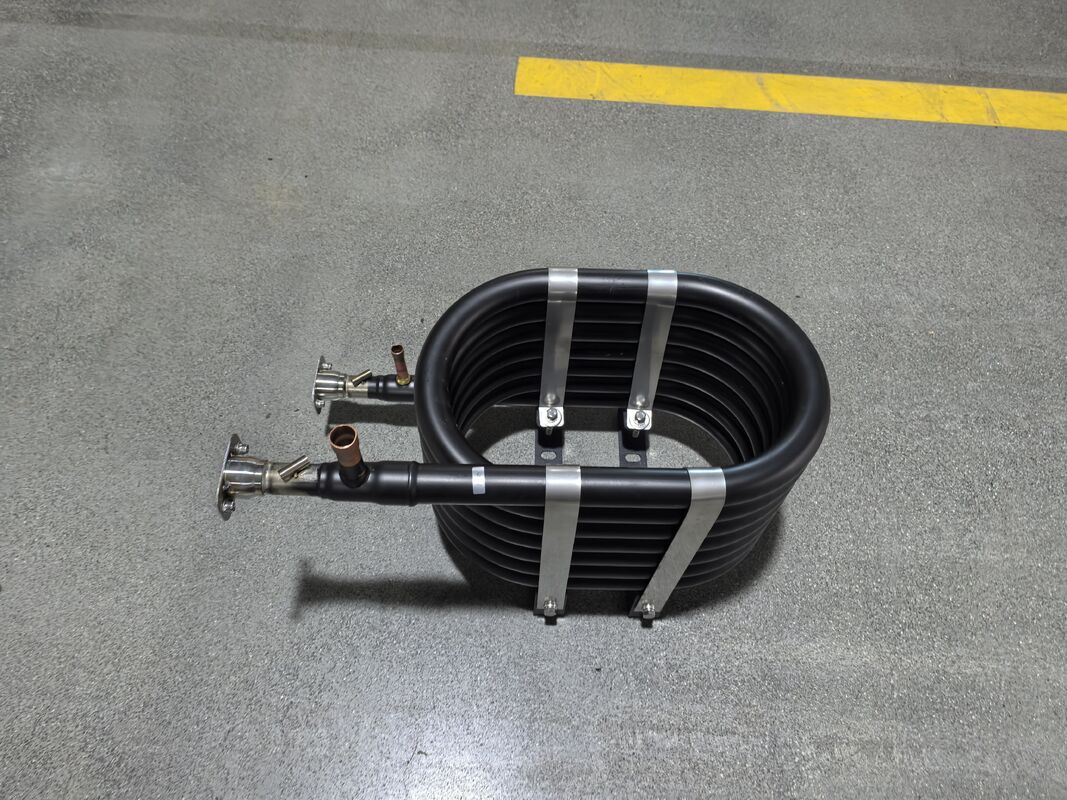 Tube Length 1 to 10 M Coaxial Heat Exchanger Heating Capacity 4kw to 44kw Working Temperature Range Minus 50 to 150 Degrees Celsius