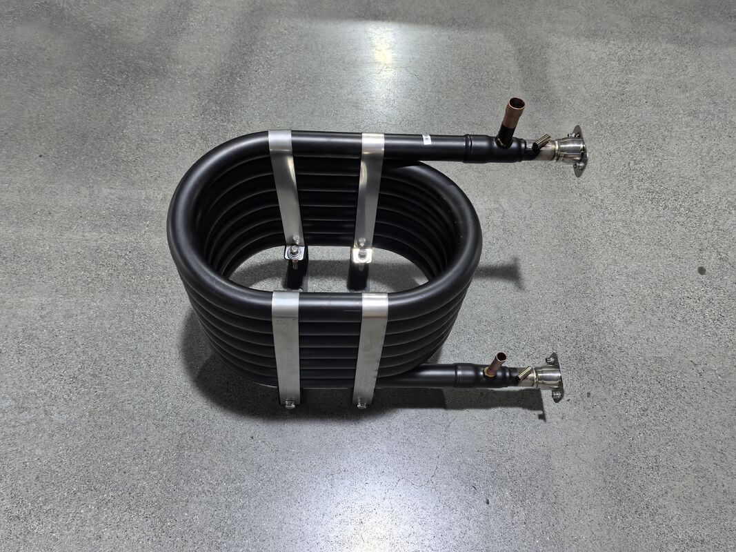 Maximum Working Pressure 5.2MPa coaxial heat exchanger compatible with refrigerants R22 R134a R407c and R410a thermal transfer solution