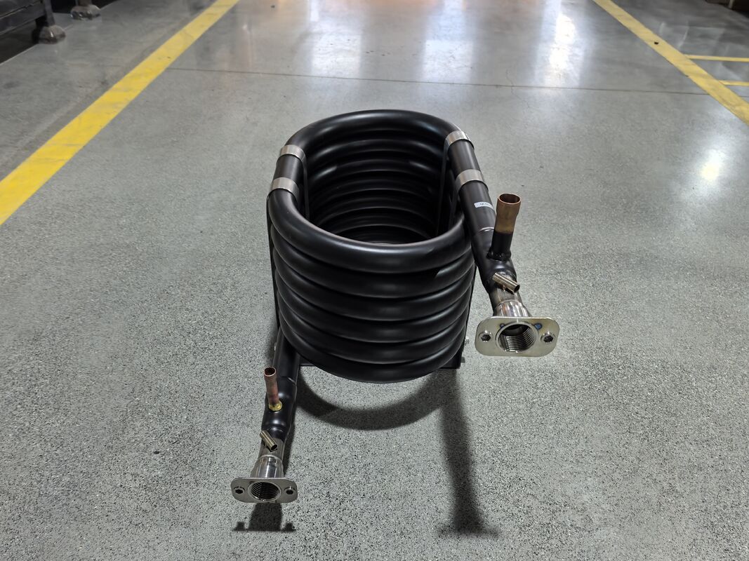 Heating Capacity 6 to 300 Kw Coaxial Heat Exchanger Operating at Temperature Range Minus 50 to 150 Degrees Celsius Heat Transfer System