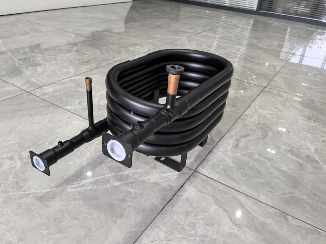 Water pressure 1.0Mpa Coaxial Heat Exchanger Suitable for Refrigerants R22 R134a R407c R410a R32 R290 Capacity 5 to 300kgs