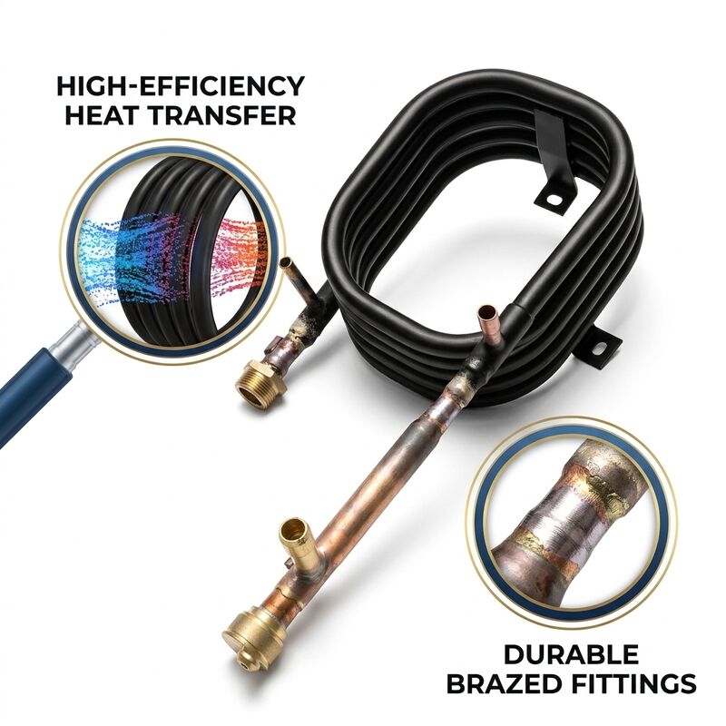 Anti-Corrosion Low Maintenance Coaxial Heat Exchanger for HVAC Refrigeration System