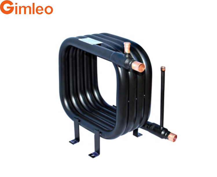 Coaxial Coil Heat Exchanger Miniwatt Model Z18 Made of Durable Copper for Refrigerant Pumps