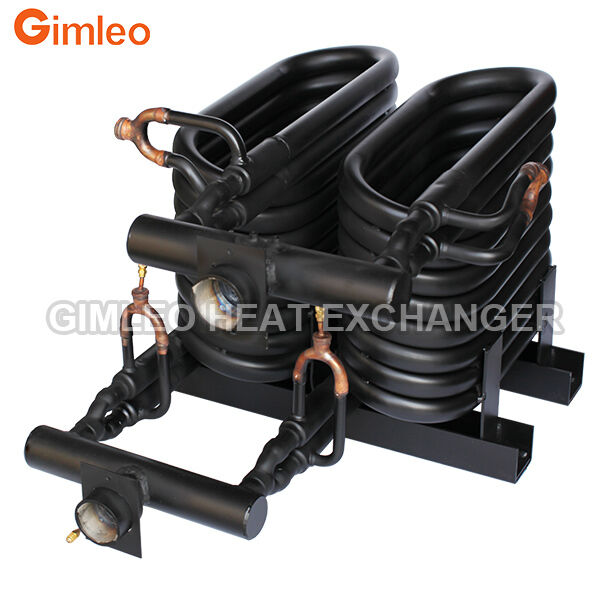 20HP 70KW 240000 BTU CONDENSER EVAPORATOR TUBE in TUBE HEAT EXCHANGER COAXIAL HEAT EXCHANGER for HVACR