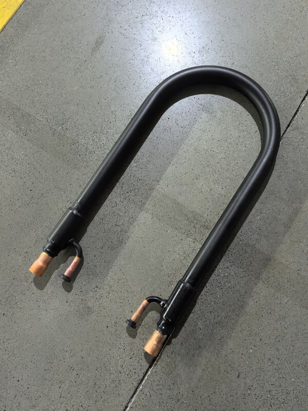 Refrigerant side Temp range minus 50 degrees Celsius to 150 degrees Celsius Coil Tube Heat Exchanger Tube In Tube Coaxial Installation Type for Industrial Applications