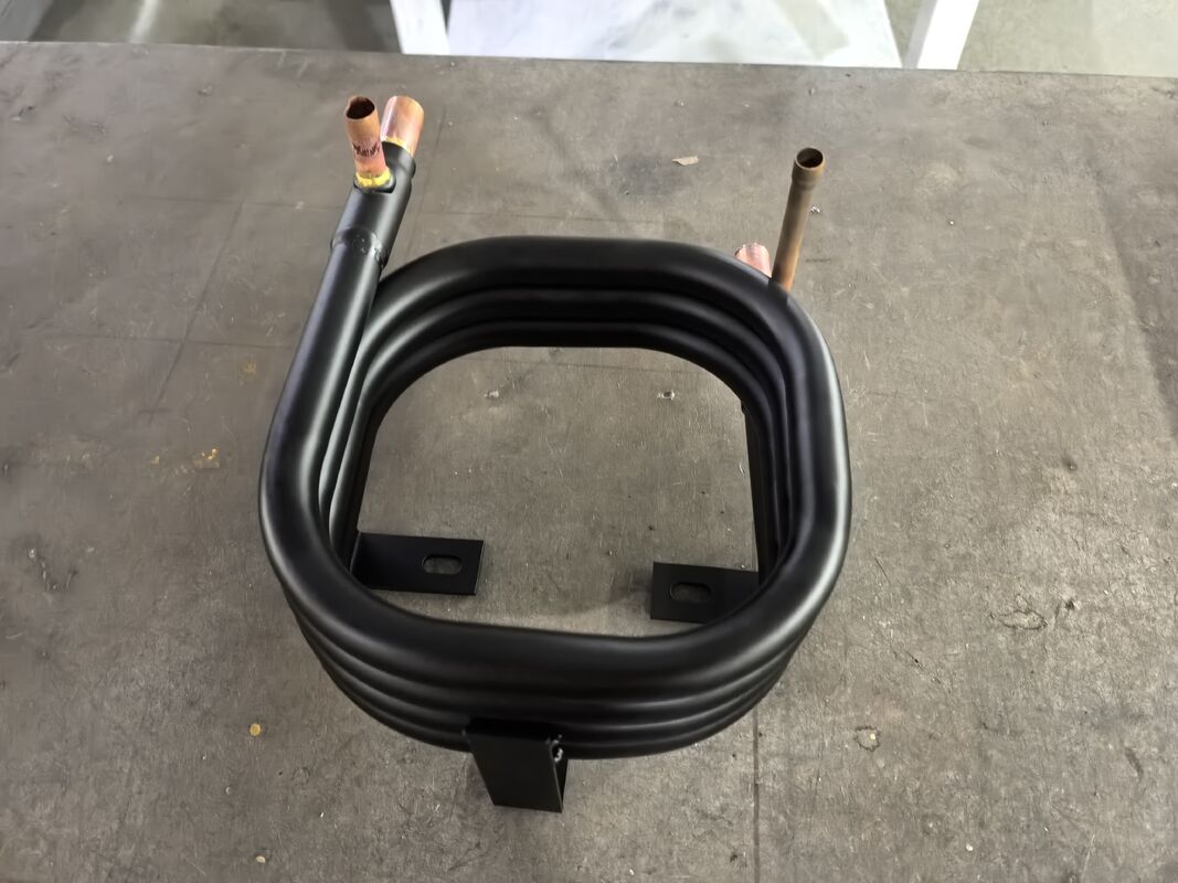 Pool Heat Pump Tube In Tube Heat Exchanger Designed With Inner Tube Thickness 0.6mm Water Side Temp Range Minus 30°C To 90°C And Heat Transfer