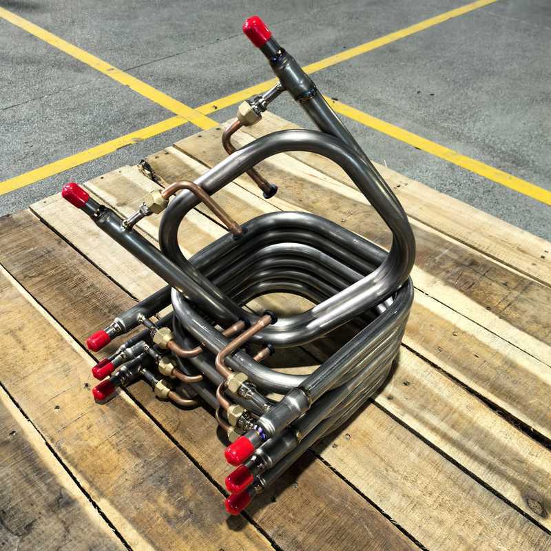 R134A Refrigerant Type Coil Tube Heat Exchanger  for Vertical Or Horizontal Installation