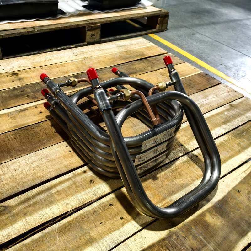 Titanium TA1 Inner Tube Coaxial Heat Exchanger with Double Tube Structure for Industrial Applications